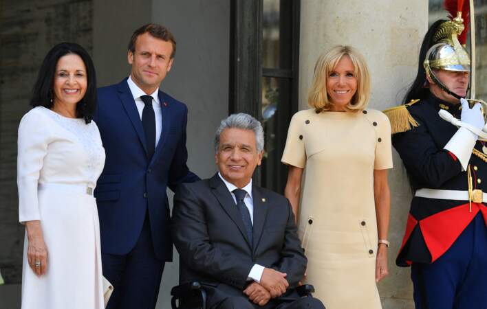 Brigitte et Emmanuel Macron ont pris la pose avec le président d'Équateur et son épouse