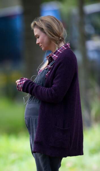 Renée Zellweger enceinte pour le tournage de brdiget Jones 3 en 2015