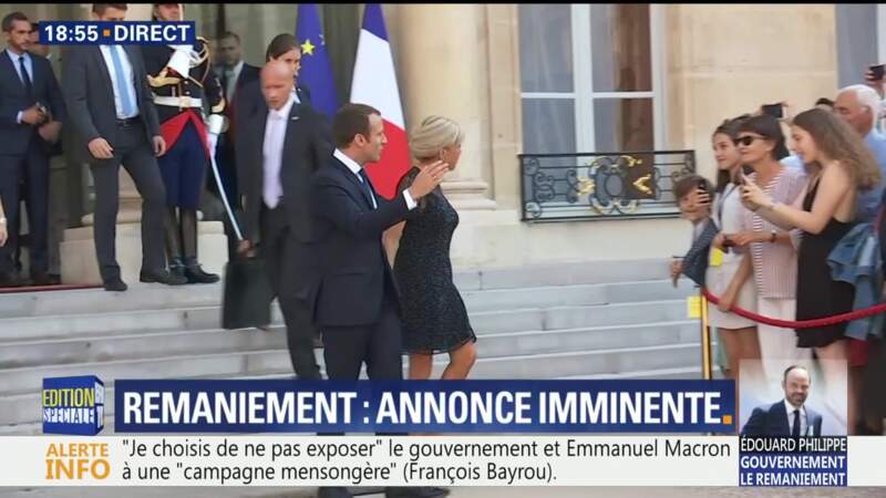 Le couple Macron très détendu alors que le gouvernement est annoncé