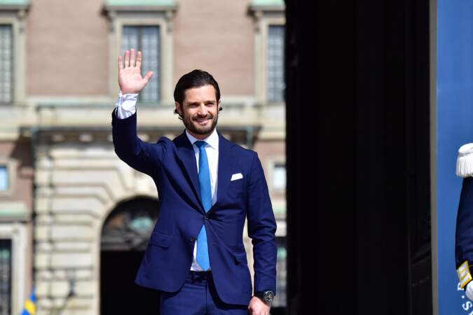 Le prince Carl Philip de Suède ouvre le palais royal pour la fête nationale suèdoise à Stockholm, le 6 juin 2017