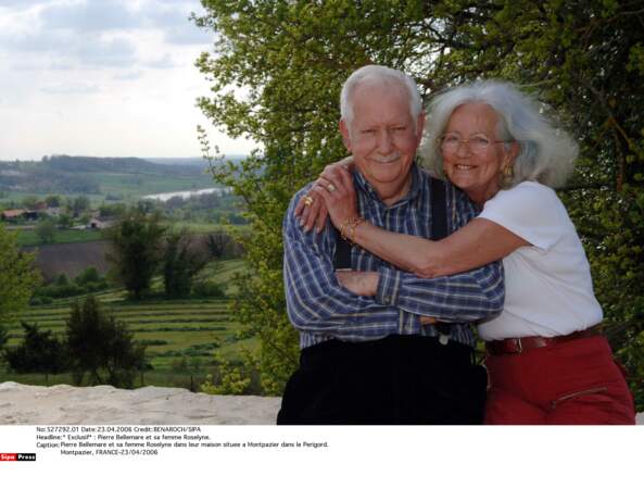 Pierre Bellemare et son épouse Roselyne en 2006 