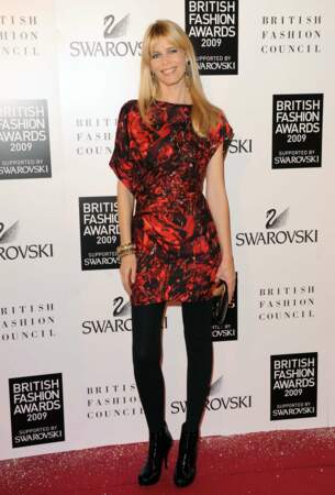 En 2009, la star est toujours égale à elle même à la British Fashion Awards à Londres