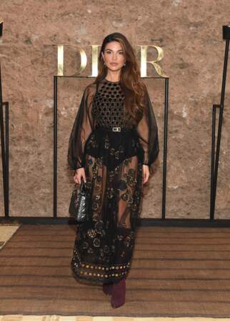 L'influenceuse Negin Mirsalehi mise sur une allure gipset pour le défilé Croisière 2020 Dior à Marrakech
