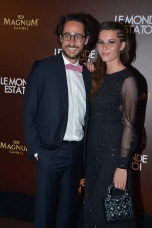 Thomas Hollande et sa compagne Emilie Broussouloux lors d'un photocall à Cannes.