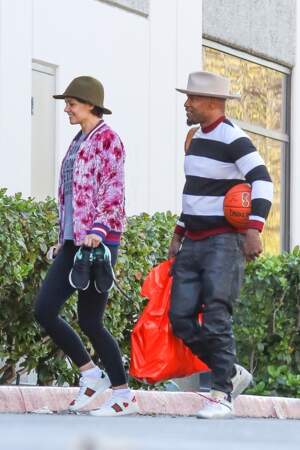 Katie Holmes et son compagnon Jamie Foxx dans les rues de Los Angeles