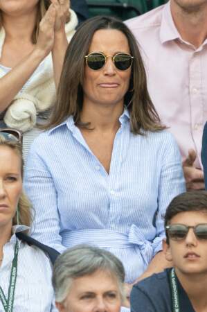 Pippa Middleton dans les tribunes de Wimbledon