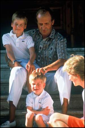 En vacances avec la famille royale d'Espagne à Majorque en 1986