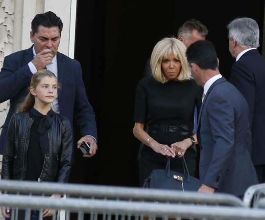 Brigitte Macron très élégante lors de la soirée-hommage à Karl Lagerfeld, à Paris, le 20 juin 2019.