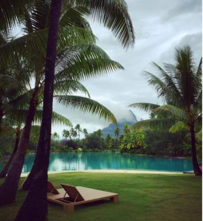 Vacances pluvieuses en Polynésie pour Johnny et Laëticia Hallyday - Instagram
