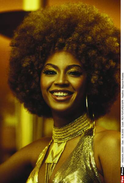 L'afro dans toute sa splendeur pour Beyoncé dans le film "Austin Powers dans Goldmember" en 2002