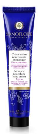 Crème mains nourrissante aromatique, Sanoflore, 9,50 €