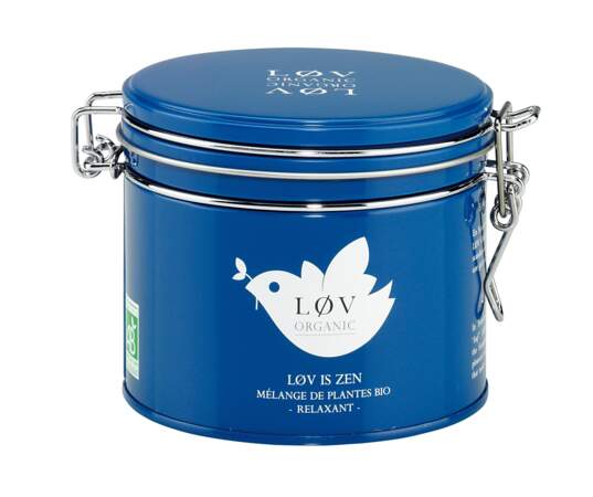 Dans la tasse : apaisante Lov is Zen, Lov Organic, 11,60 €