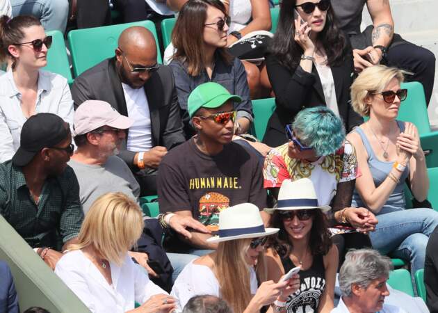 Pharrell Williams et sa femme, deux amateurs de tennis