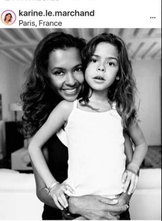 Karine Le Marchand et sa fille Alya