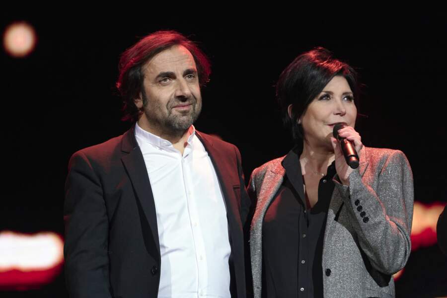 André Manoukian et Liane Foly lors de la 5e édition de la Nuit de la Déprime aux Folies Bergere le 12/02/2018