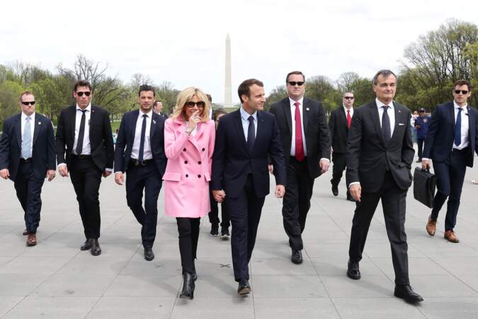 Brigitte Macron visite le Mémorial de Lincoln à Washington
