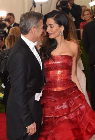 George et Amal Clooney au Met Ball à New York en mai 2015