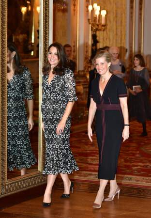 Kate Middleton et Sophie Rhys-Jones, comtesse de Wessex le 19 février