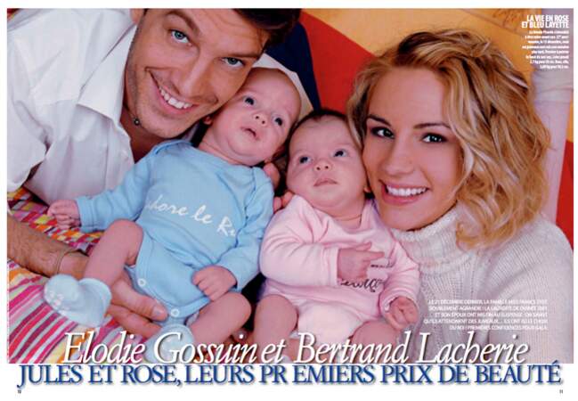 Jules et Rose, les deux amours d'Elodie et Bertrand nés en décembre 2007