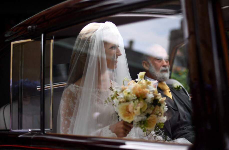 Lady Gabriella Windsor en route vers le mariage le 18 mai 2019