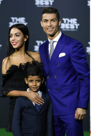 A Zurich le 9 janvier, Ronaldo a présenté sa femme lors du Photocall