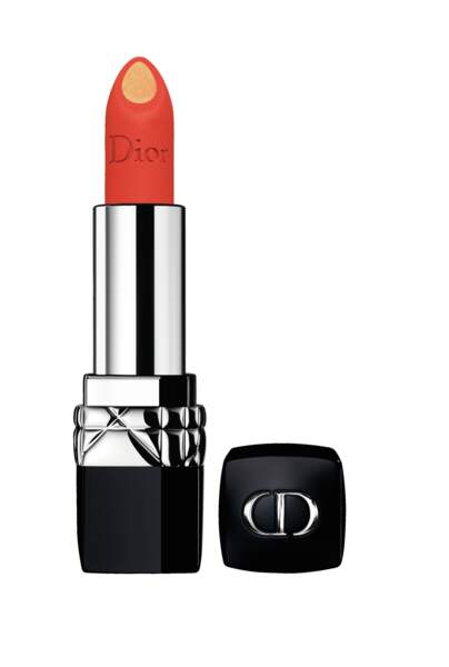 Un vrai rouge orangé : Double Rouge Dior 534 Tempting Tangerine, 36,50€