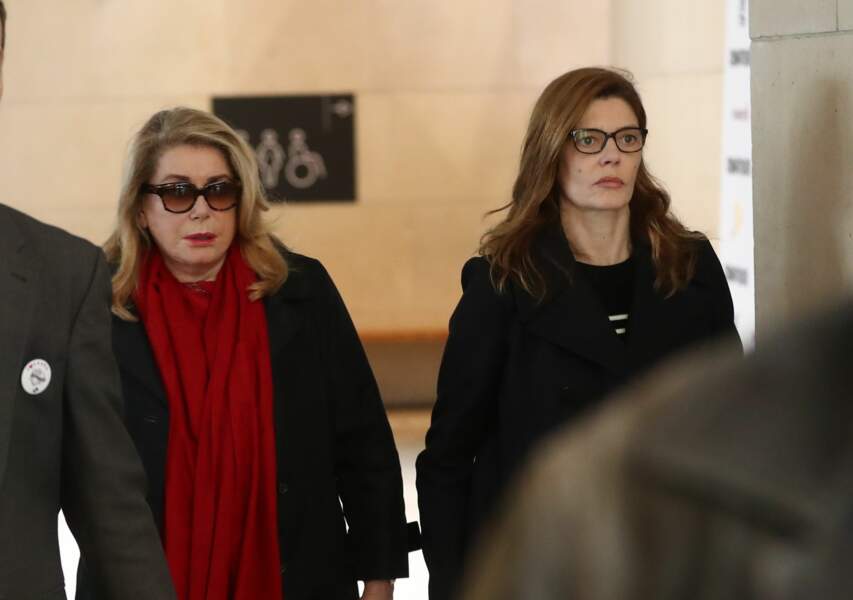 Catherine Deneuve et sa fille, Chiara Mastroianni à leur arrivée à la Cinémathèque