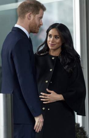 Harry et Meghan, lors de la dernière sortie officielle du couple avant la naissance du Royal Baby le 19 mars 2019