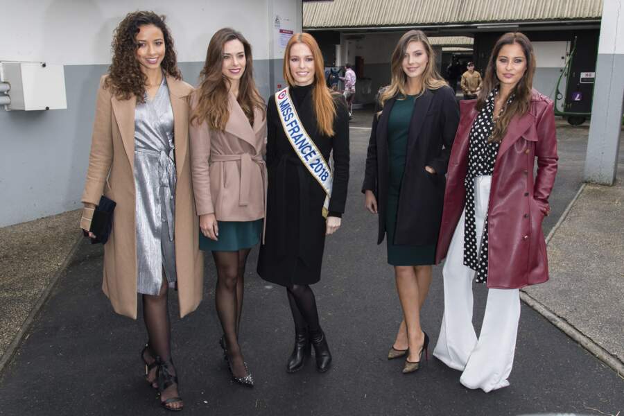 Flora Coquerel, Marine Lorphelin, Maëva Coucke, Camille Cerf, Malika Ménard  de vraies championnes du style !