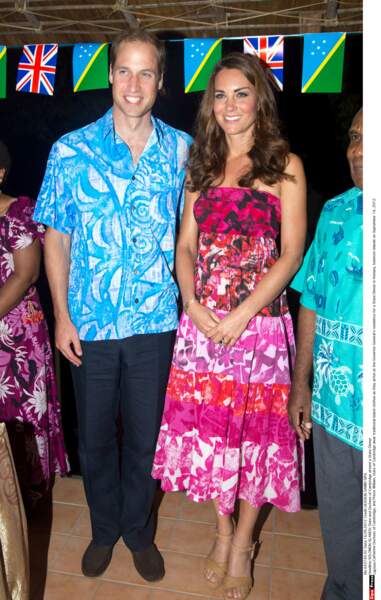 Le prince William et Kate Middleton aux îles Salomon le 16 septembre 2012