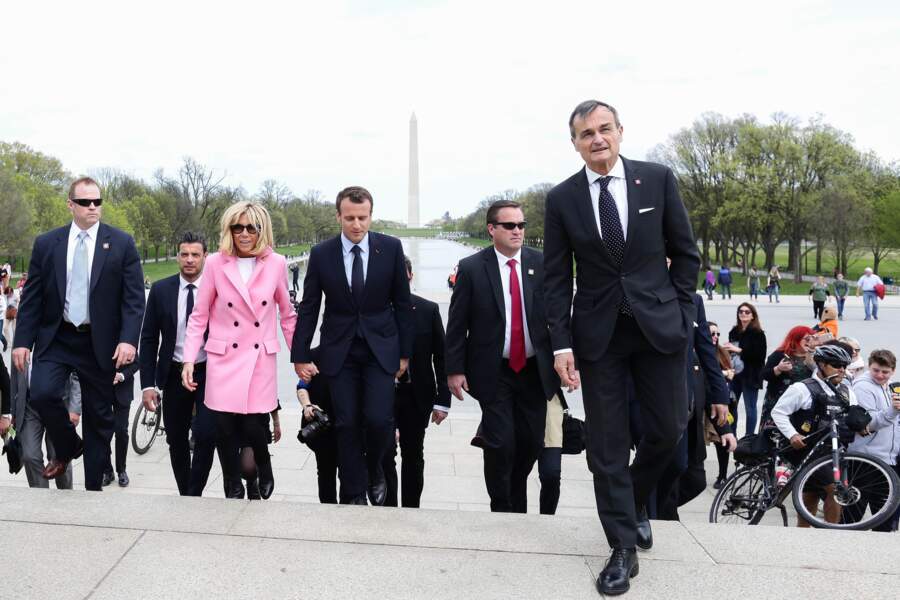 Le président et son épouse Brigitte Macron ont rendu visite à Donald Trump à Washington