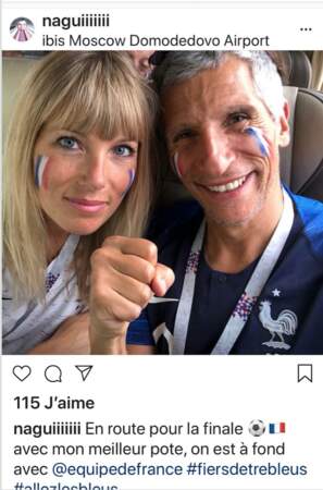 Nagui et sa femme Mélanie sont sans doute les meilleurs supporteurs de l'équipe de France.