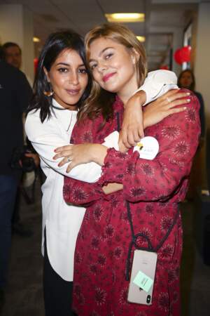 Leïla Bekhti et Louane Emera à l'opération Charity Day chez Aurel BCG partners à Paris le 11 septembre 2019