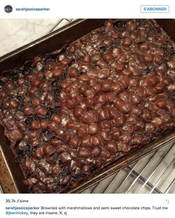 Contre le froid, rien de meilleur que le brownie aux chamallows de Sarah Jessica Parker