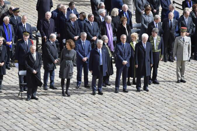 Hommage national à Alain Decaux, aux Invalides, le 4 avril 2016