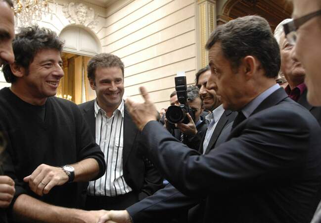 Nicolas Sarkozy et Patrick Bruel