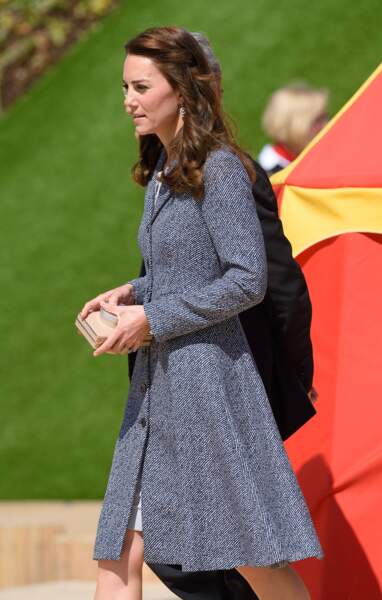 Kate Middleton, robe Roksanda Ilinčić + manteau, 4 Mai 2016 -  Magic Garden At Hampton Court Palace Londres - Getty