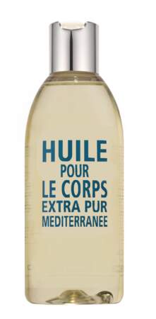 Huile Corps Méditerranée, Compagnie de Provence, 24,90 €, compagniedeprovence.com 