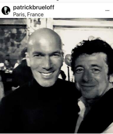 Patrick Bruel et Zinédine Zidane