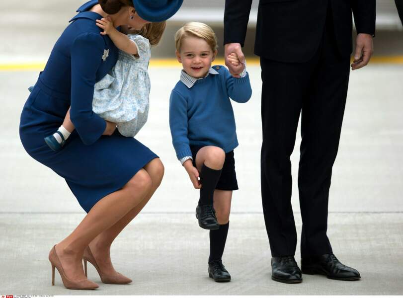 Arrivée de la famille royale d'Angleterre au Canada, le 24 Septembre 2016