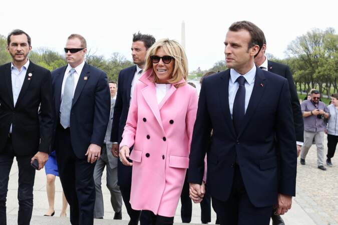Brigitte Macron, en visite aux Etats-Unis le 23 avril 2018