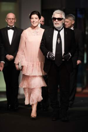 Caroline de Monaco et Karl Lagerfeld au Bal de la Rose, en 2018