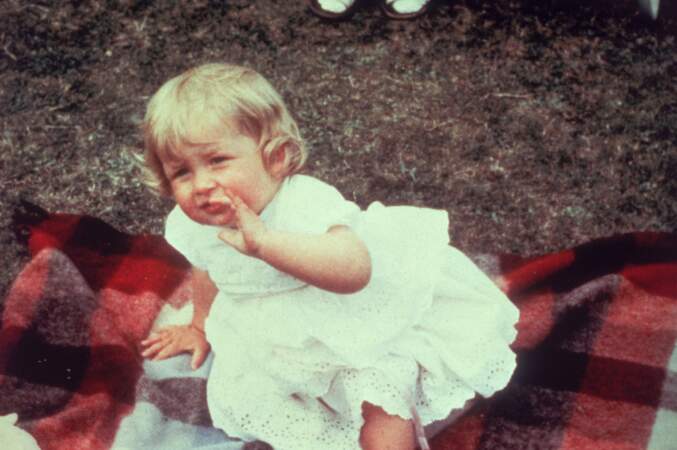 Lady Diana Spencer lors de son premier anniversaire à Sandringham le 1er juillet 1962