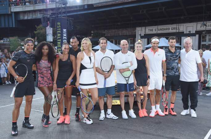 Rafael Nadal, Serena Williams, Madison Keys, Maria Sharapova, Pete Sampras, Andre Agassi