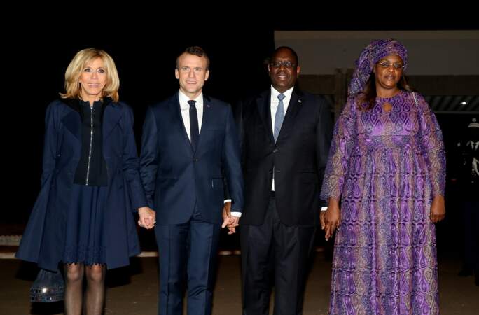 Emmanuel et Brigitte Macron au Sénégal