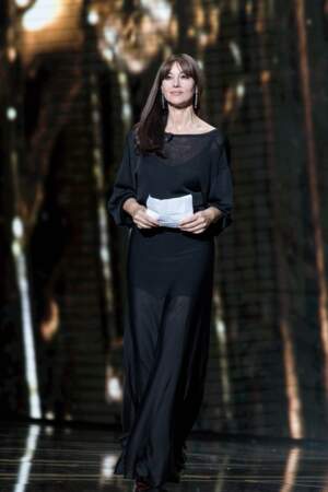 Monica Bellucci (54 ans), lors de la cérémonie des César, en février 2019
