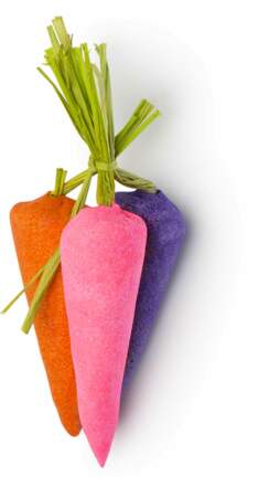 Brunch of carrots de Lush, un pain de bain moussant et multicolor ! Collection Pâques, 9,95 € 