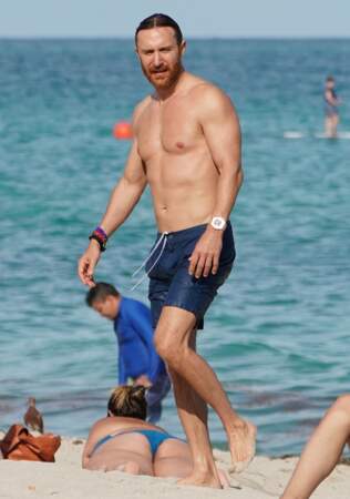 David Guetta tout en muscles à la plage à Miami le 19 novembre 2018