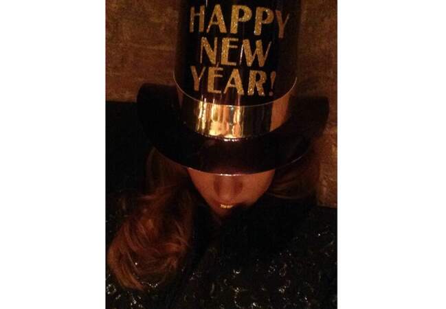 Jessica Chastain, caché derrière son chapeau de la nouvelle année 