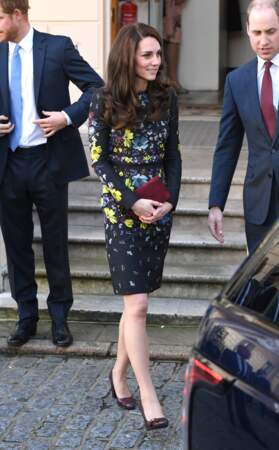 Kate Middleton à l'Institut des Arts Contemporains de Londres, le 17 janvier 2017